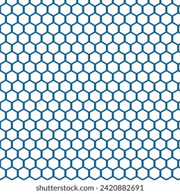 simple abstract white color poligon hexagon pattern on blueberry background