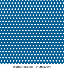 simple abstract white color polka dot pattern on blueberry background