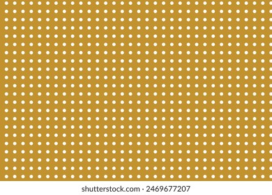 simple abstract white color polka dot pattern on metal gold color background yellow circles on a yellow background