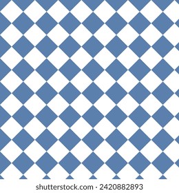 einfaches, abstraktes weißes Rechteckmuster auf blauem Hintergrund