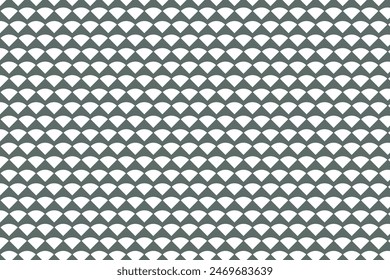  patrón abstracto simple de la forma de la cáscara del color blanco en el fondo de color del acero del metal un conjunto de Formas geométricas con triángulos en un fondo gris