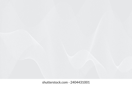 simple abstract white color wavy air line pattern art work on white grey color background