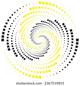 simple abstract yelloe,black color square pattern