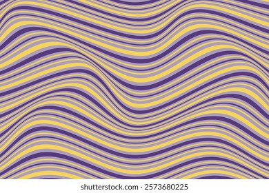 simple abstract yellow blue color wavy distort line pattern wavy purple and yellow stripes