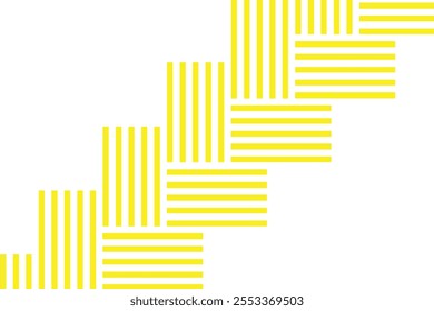 simple abstract yellow color creative half line pattern