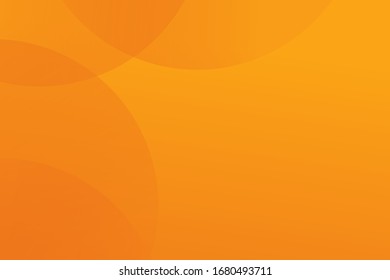 Vector de plantilla de diseño de fondo de curva naranja amarilla simple abstracta
