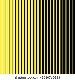  simple abstract yellow thik to thin bland vertical line pattern on black background.