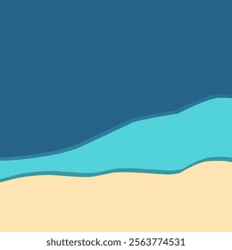 Simple abstraction of the beauty of the beach