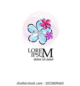 A simple abstraction of flowers. Vector