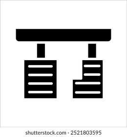 Design simples ícone de vetor Pedal Acelerador
