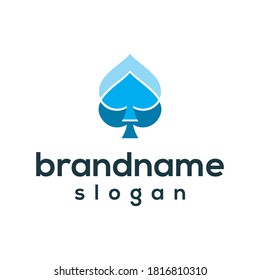 Simple ace logo design vector
