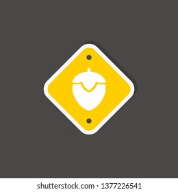 simple acorn icon