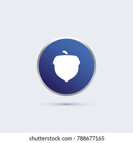 simple acorn icon