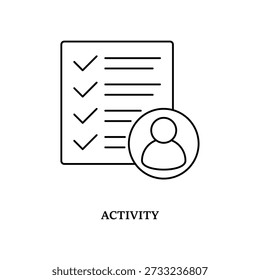 Simple Activity icon for social media, app, and web design. Vector illustration, Eps 10.