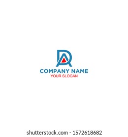 Simple AD Logo Design Vector