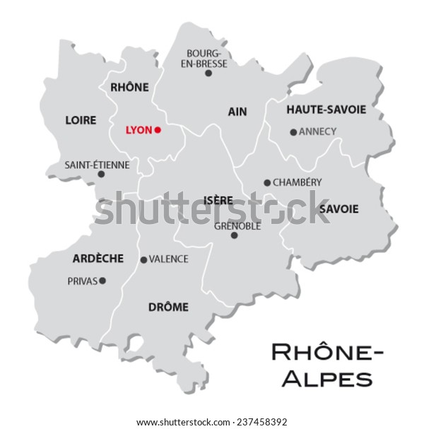 414 Map Rhone Alpes Images, Stock Photos & Vectors | Shutterstock