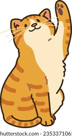 Einfache und ansprechende Illustration von orangefarbenen Tischchen