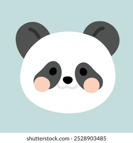 Simples e adorável Panda cabeça ilustração