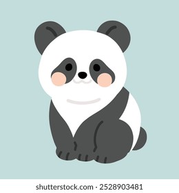 Simple and adorable Panda illustration