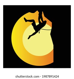 Einfaches Abenteuer-Logo-Design für Ihre Logo-, Emblem-, Aufkleber- oder T-Shirt-Idee.