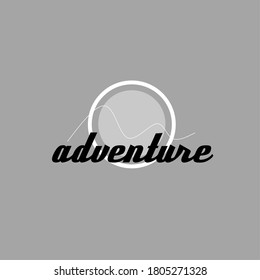 logotipo de aventura simple. montaña. vector abstracto.
