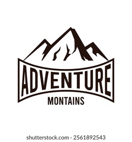 Simple adventure logo vector design