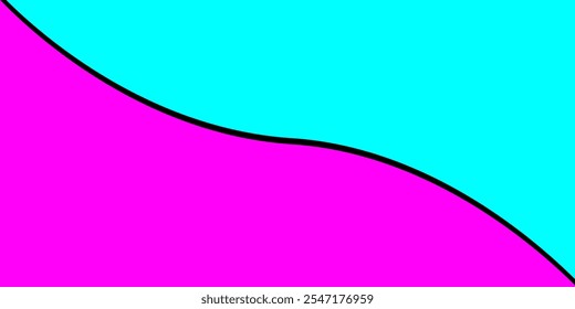 simple aesthetic abstract background in bright pink and blue colors