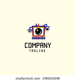 Simple aesthetic camera eye logo