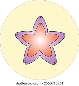 a simple and aesthetic flower symbol