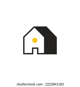 simple aesthetic house logo. house concept logo design vector.