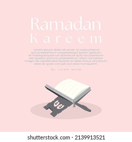 Simple vector estético de cordón, adecuado para saludos de ramadán