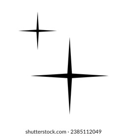 Simple Aesthetic Winter Christmas shining magic star icon in trendy style. Modern shapes vector symbol. Linear pictogram pack for web apps and mobile concept