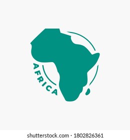 simple Africa Map icon Logo designs template