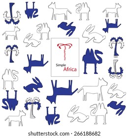 Simple African illustrations