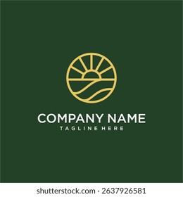 simple agriculture logo vector. logo template