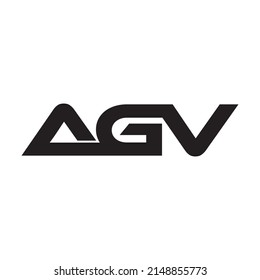 Simple agv alphabet vector design