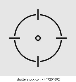 simple aim illustration. Vector illustration. target icon. target logo