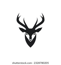 simple air cargo deer animal logo vector illustration template design