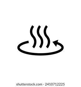 Simple Air Fryer Technology Badge Logo Design. Symbol Line vector