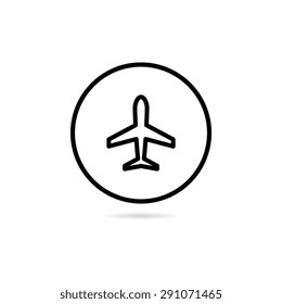 Simple Airplane Icon