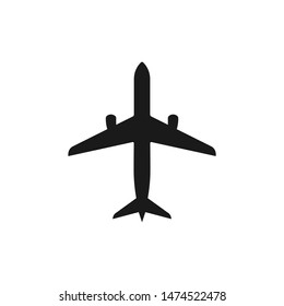 
simple airplane icon in flat style.vector illustration.isolated on white background.10 eps.