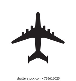 A simple airplane icon in vector format.