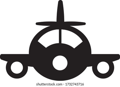 Simple airplane Icon Vector illustration