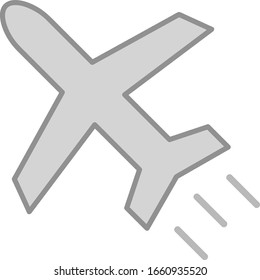ilustración vectorial aislada del avión