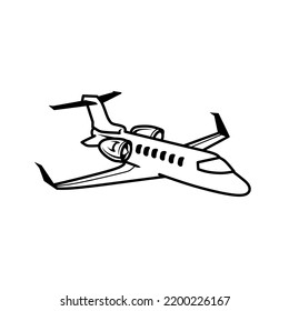 Simple airplane line art. airplane vector. airplane logo