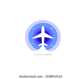 Simple Airplane logo illustration design Suitable for Creative Industries, Multimedia, Entertainment, Transportation, Shops and related businesses.