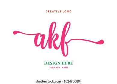 El sencillo logo con letras del AKF es fácil de entender y autoritario