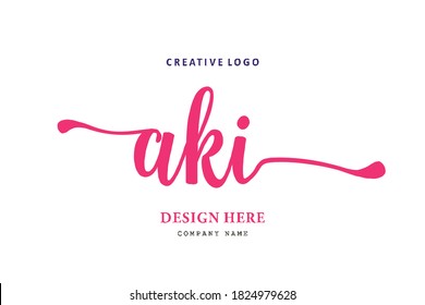 The simple AKI lettering logo is easy to understand and authoritative