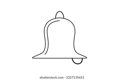  Simple alarm bell flat icon design vector