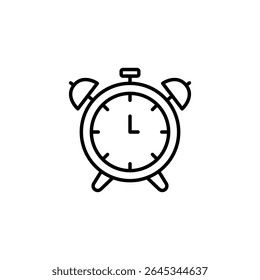Ilustración simple del despertador en el Vector de fondo transparente